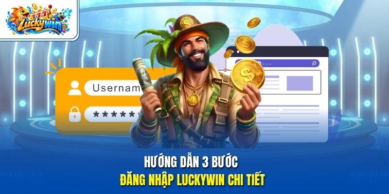 Hướng dẫn 3 bước đăng nhập Luckywin chi tiết